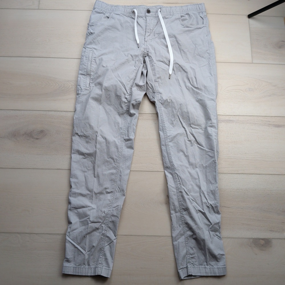 BYLT Premium Basics Weekender Pant Mens XXL Light Grey Drawstring Ripstop
